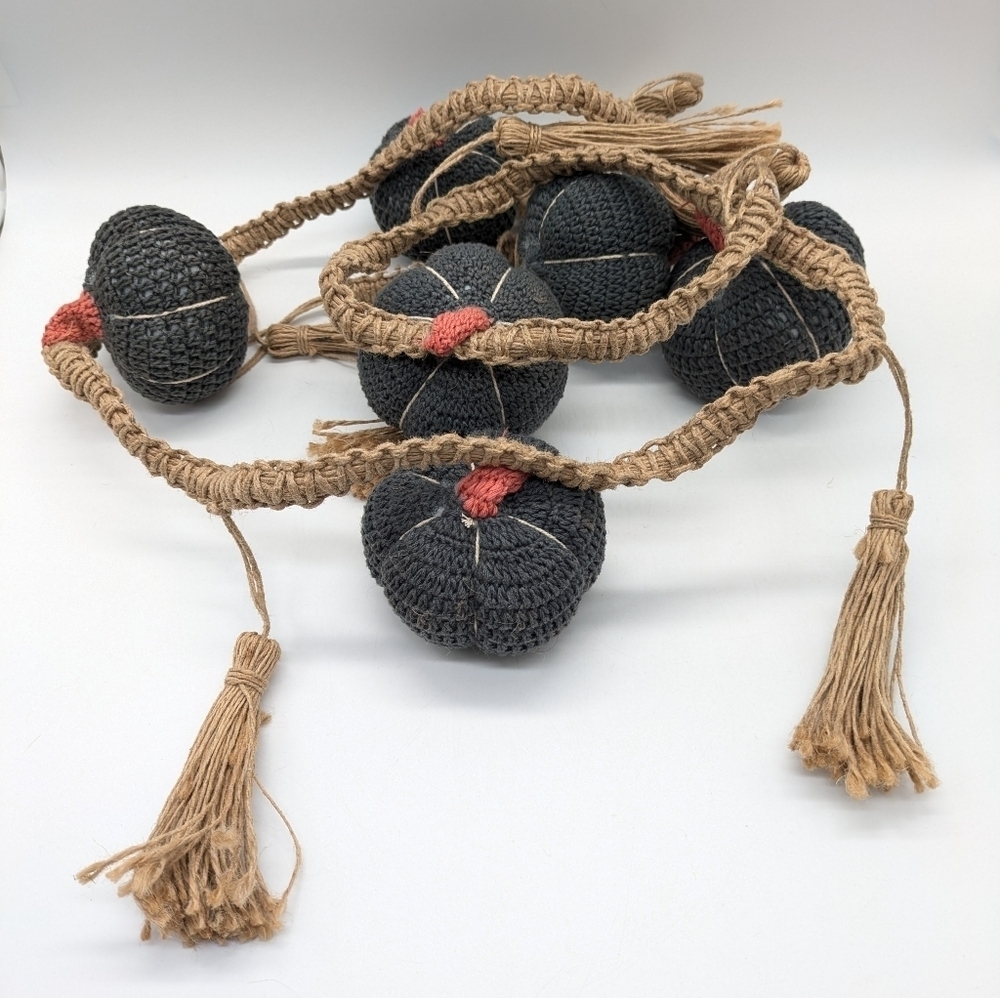 Tan Grey Fall Autumn Pumpkin Garland